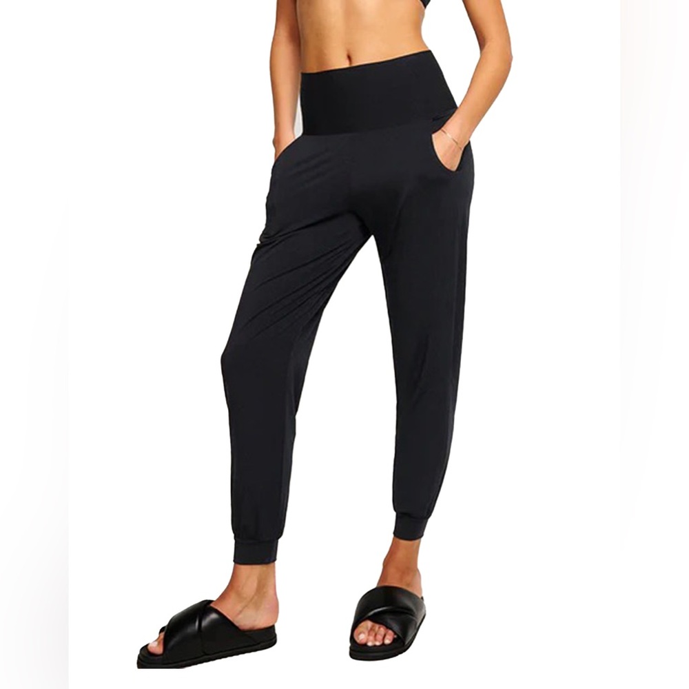 EUC Commando Butter High Waisted Black Joggers | Size L | Made in USA